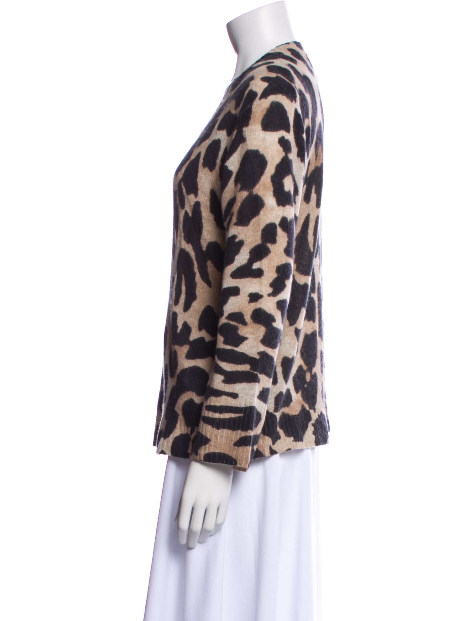 Skull Cashmere Cashmere Animal Print Sweater