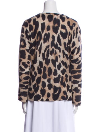 Skull Cashmere Cashmere Animal Print Sweater