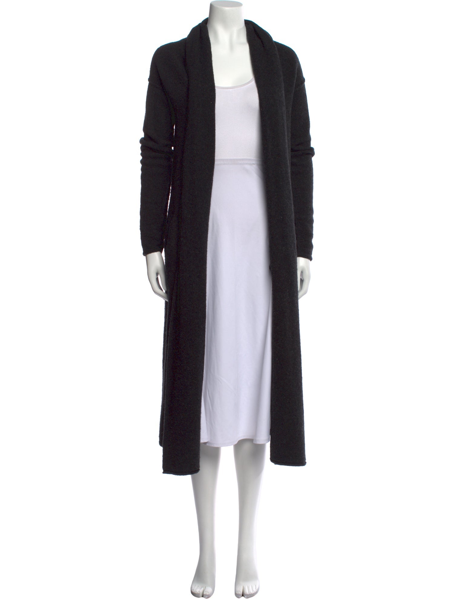 Skull Cashmere Open Front Sweater