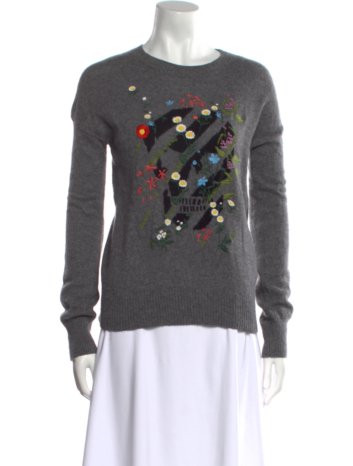 Skull Cashmere Cashmere Graphic Print Sweater