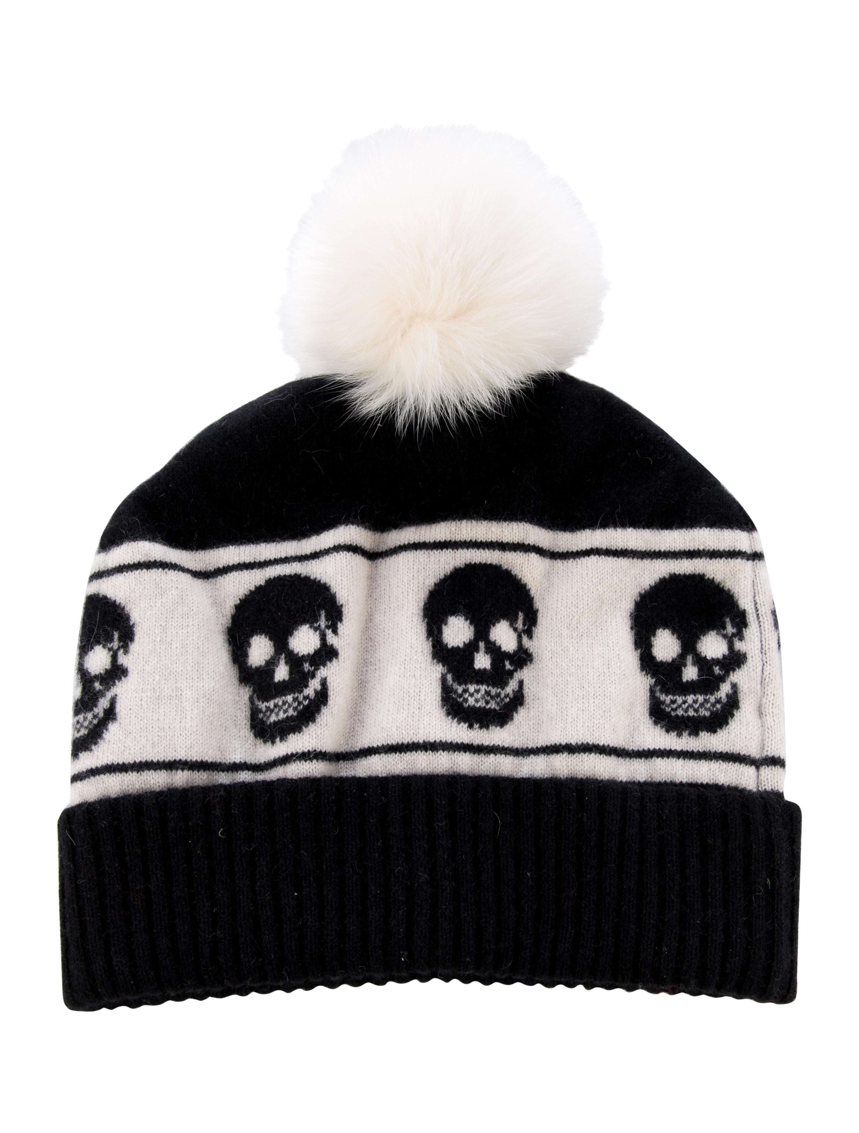 Skull Cashmere Print Beanie