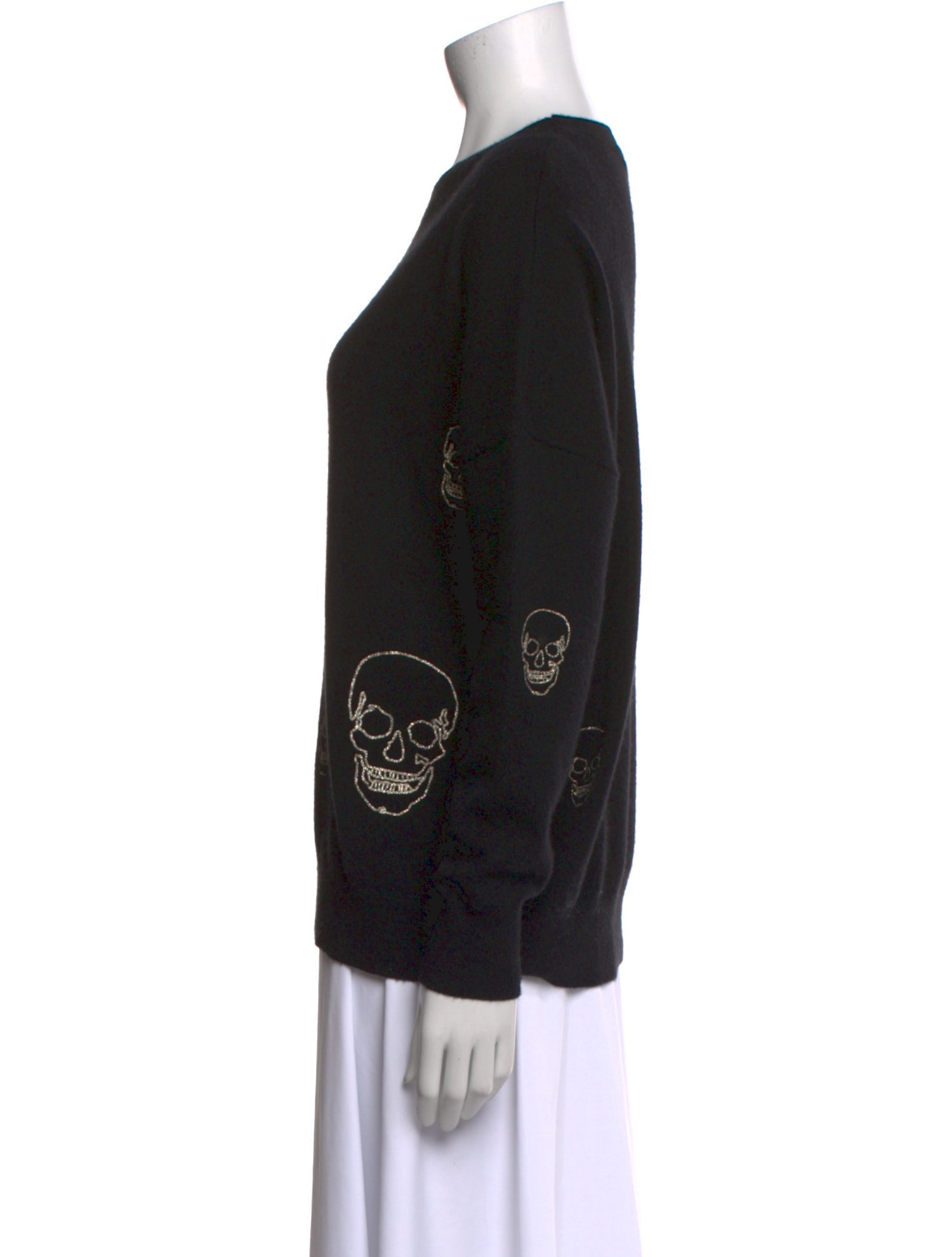 Skull Cashmere Cashmere Graphic Print Sweater