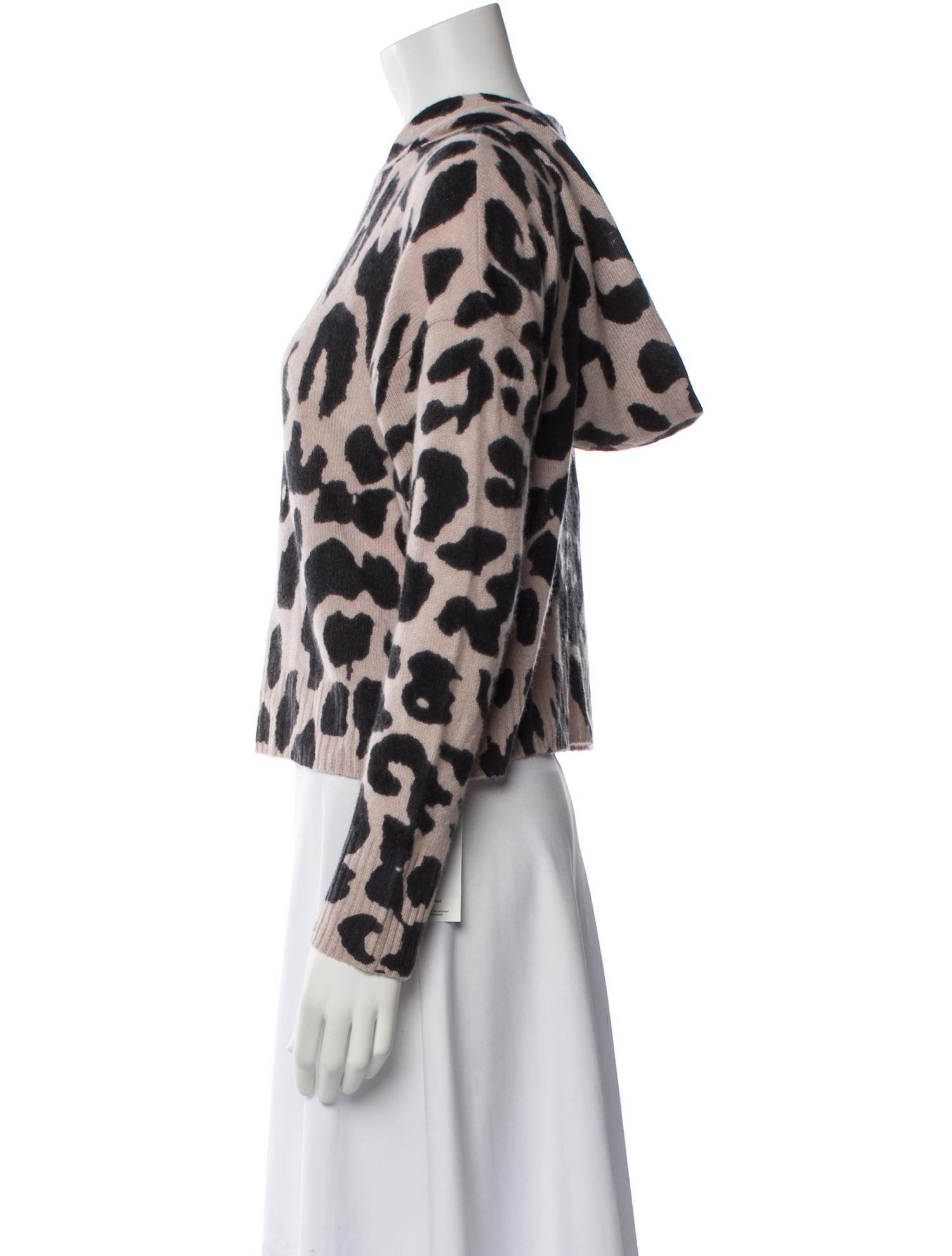 Skull Cashmere Cashmere Animal Print Sweater