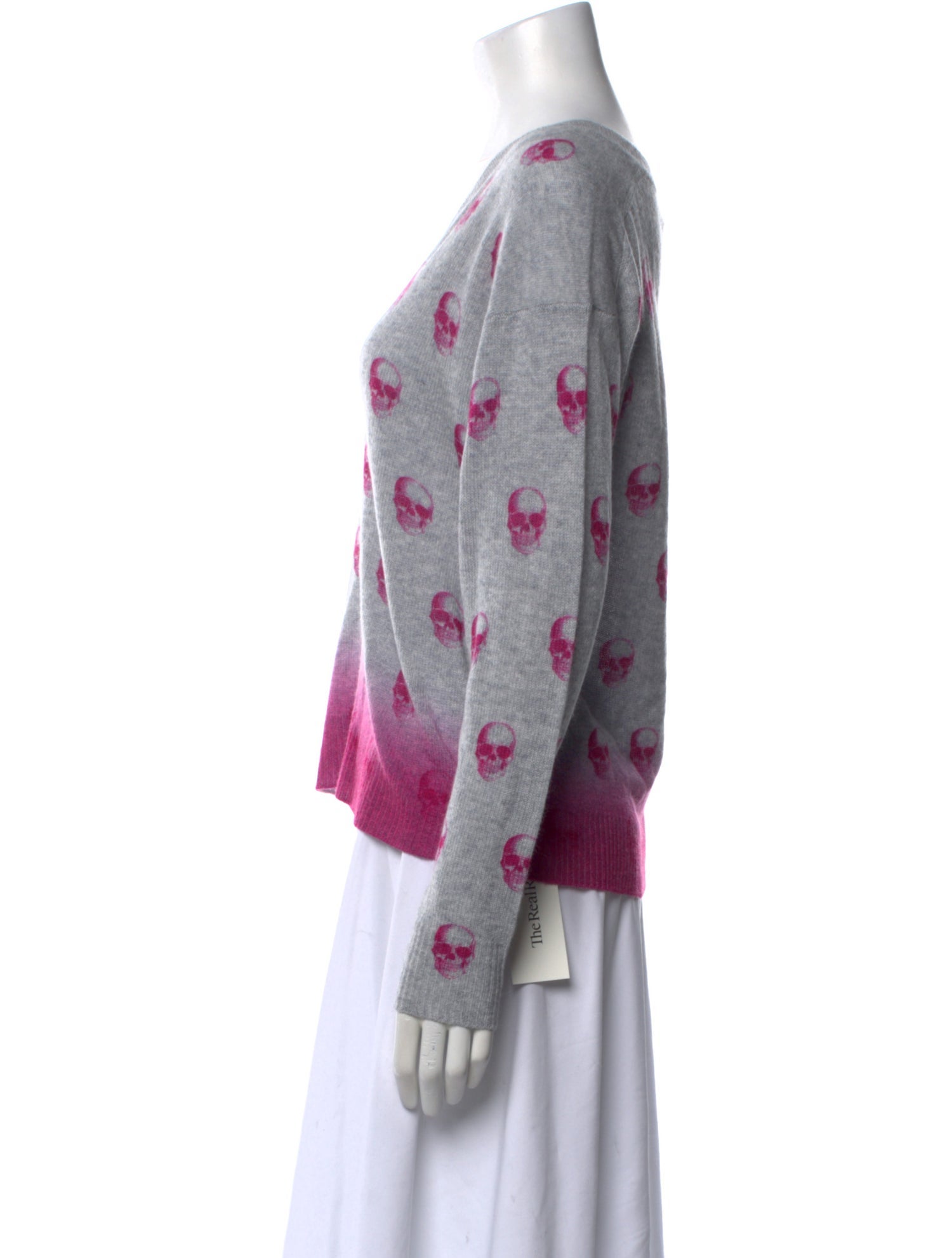 Skull Cashmere Cashmere Printed Sweater w/ Tags