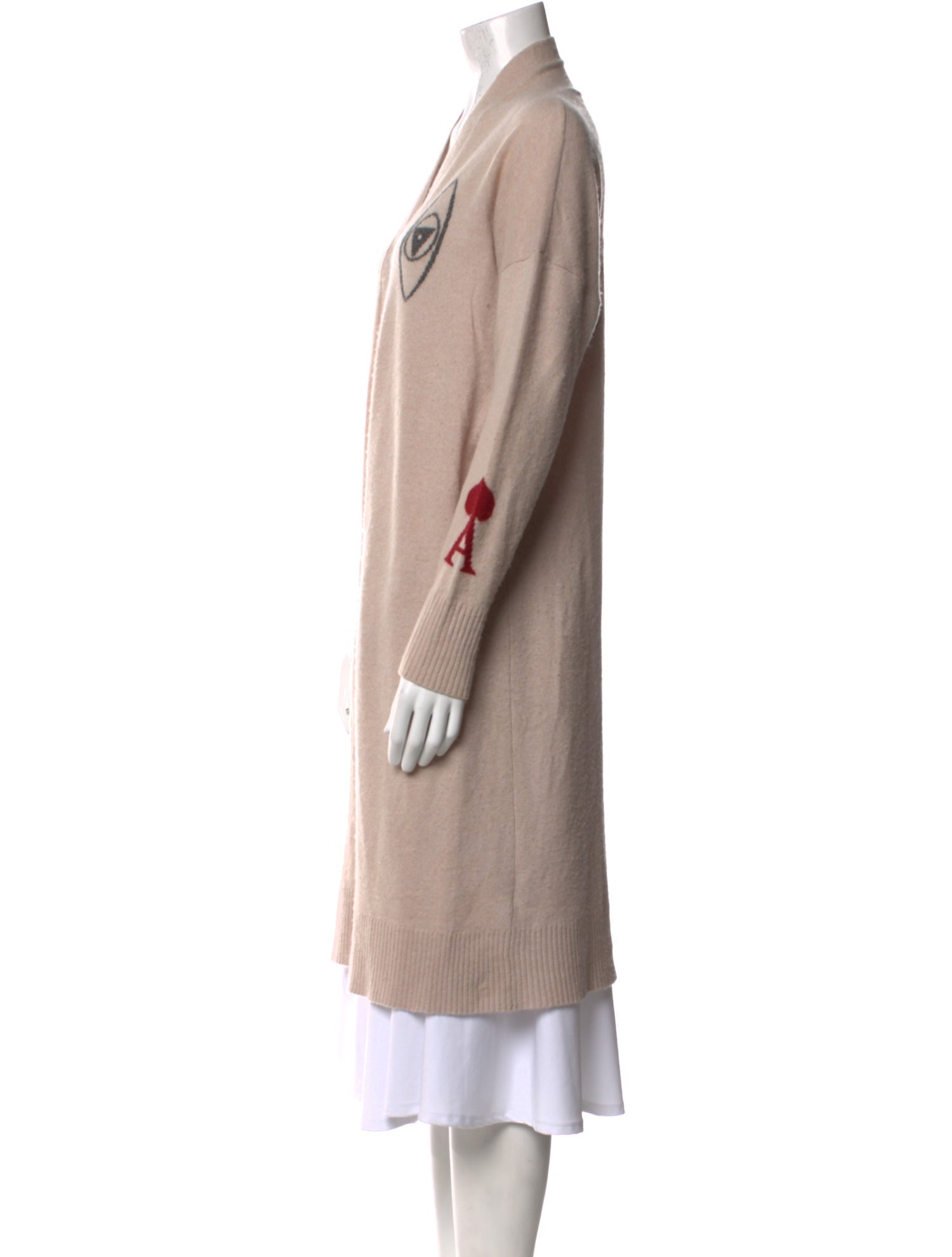 Skull Cashmere Cashmere Open Front Sweater