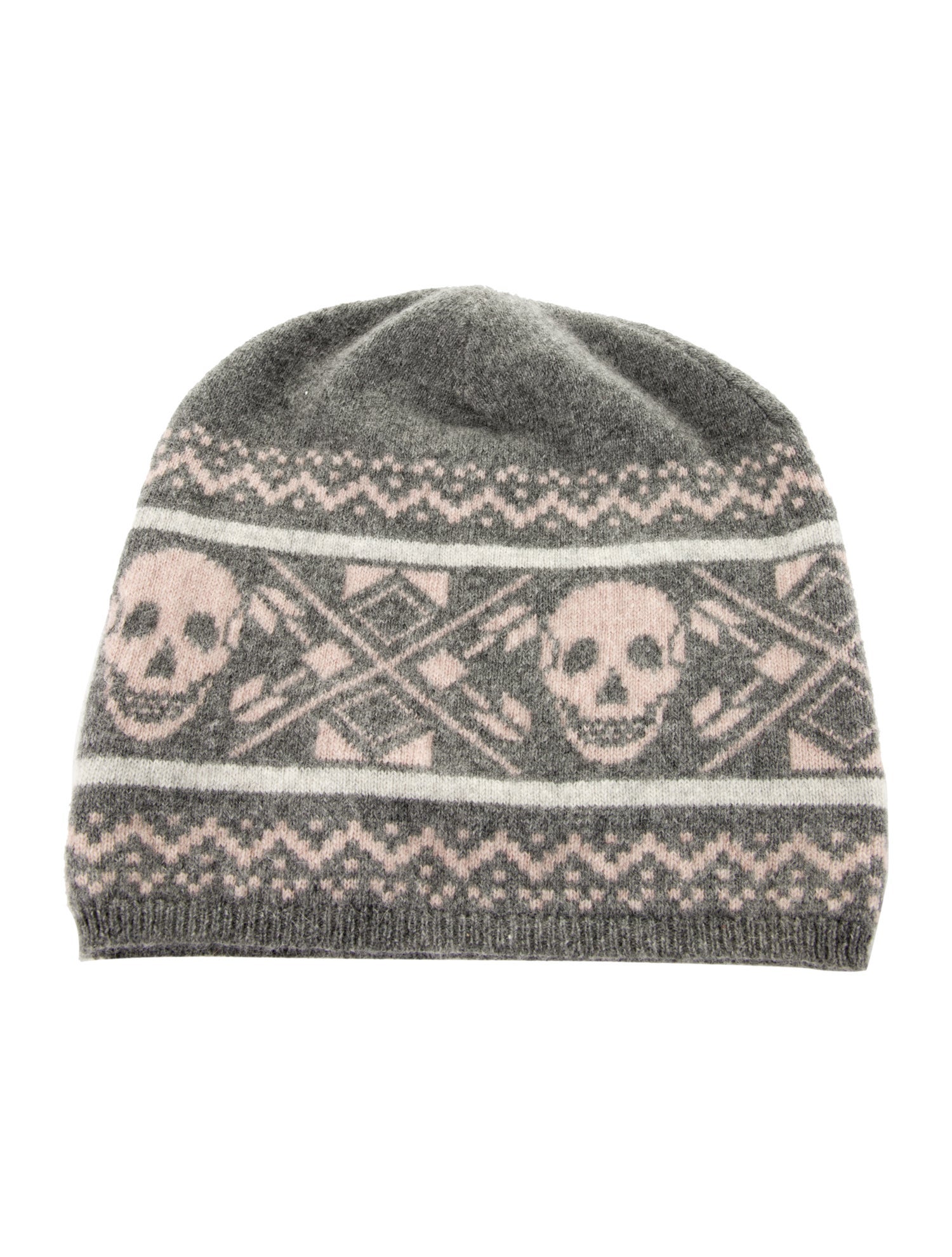 Skull Cashmere Pattern Print Winter Knitted Beanie