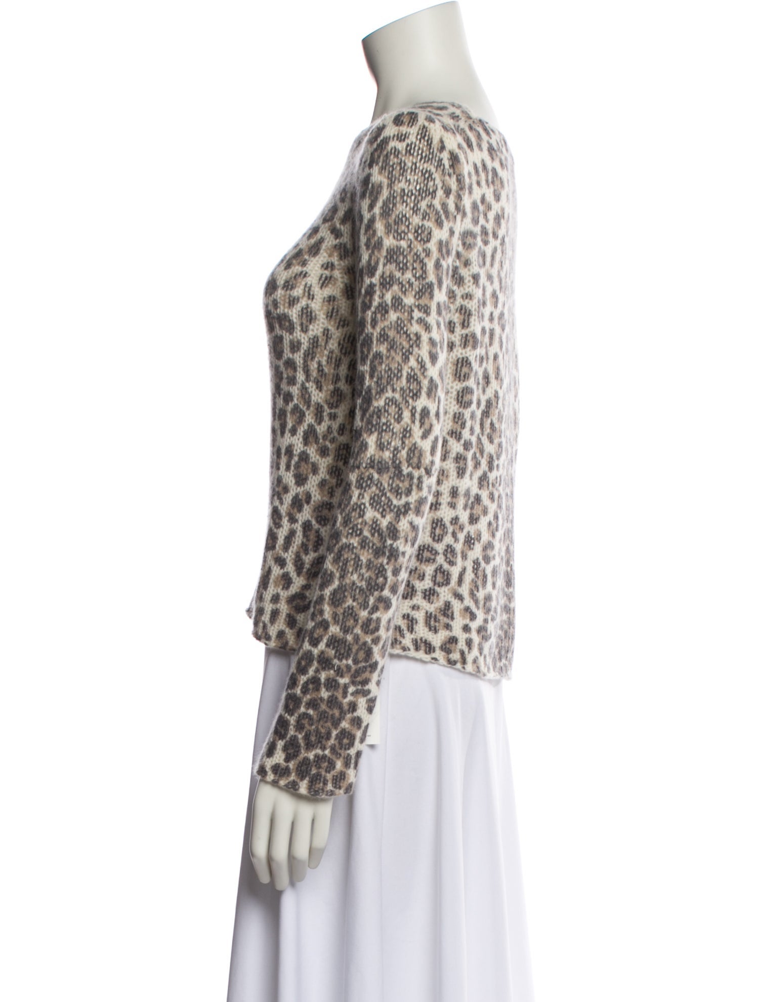 Skull Cashmere Cashmere Animal Print Sweater