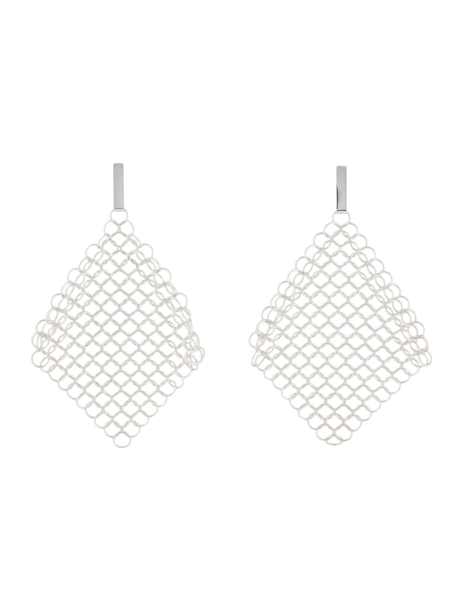 Saskia Diez Mesh Drop Earrings