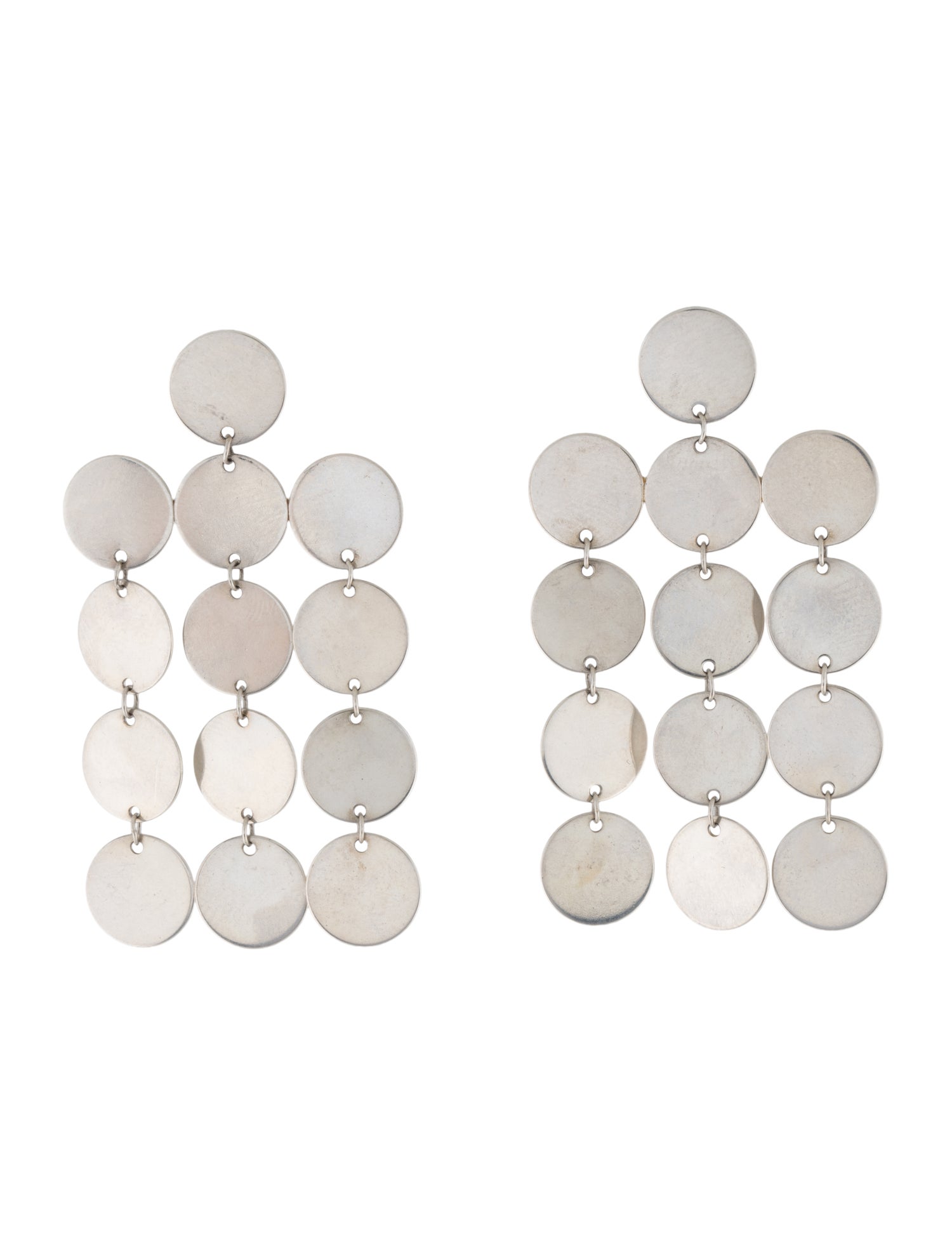 Saskia Diez Paillettes Chandelier Earrings