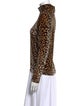 Skea Animal Print Turtleneck Top