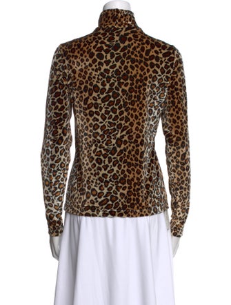 Skea Animal Print Turtleneck Top