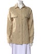 Selmacilek Linen Long Sleeve Button-Up Top