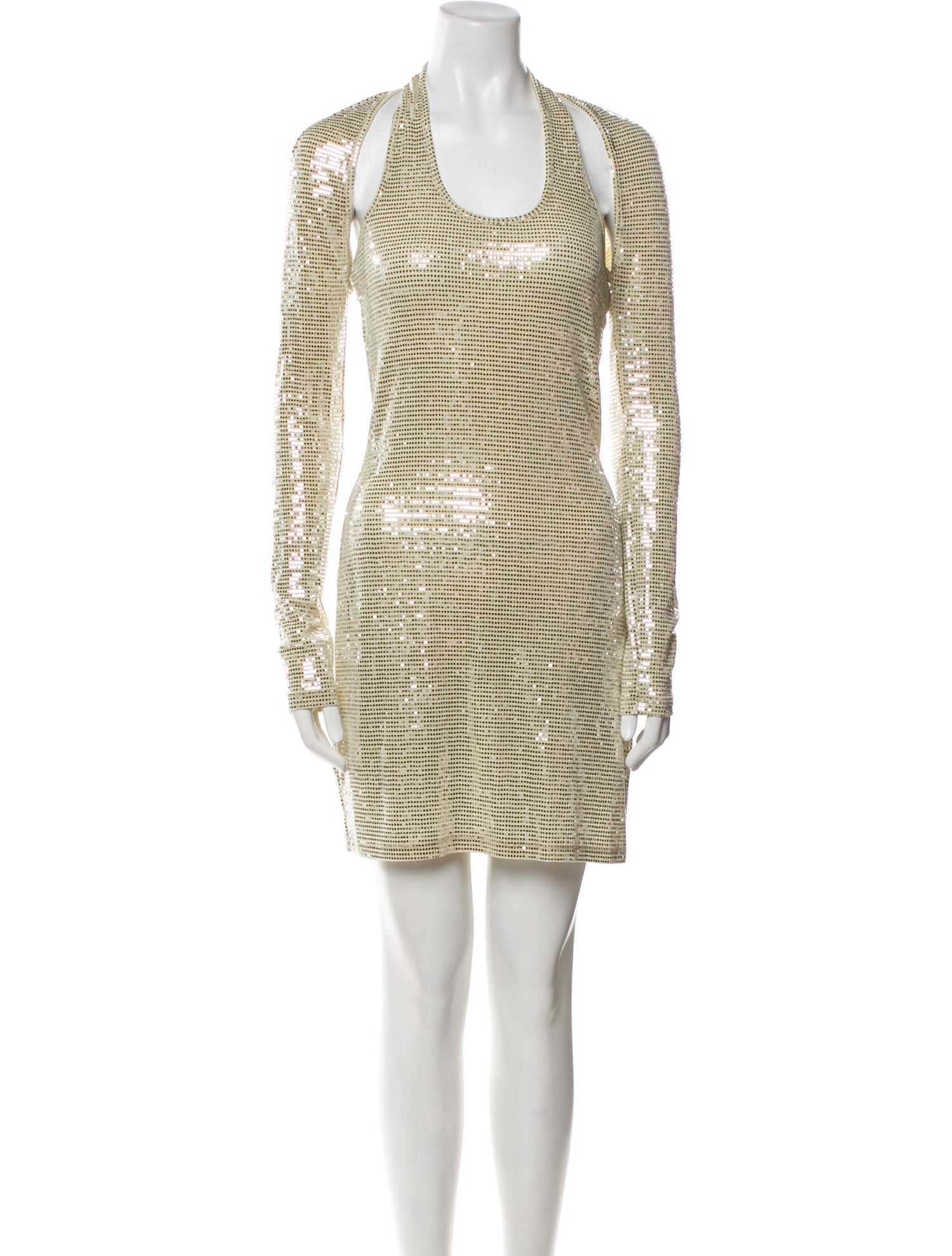 Selmacilek Scoop Neck Mini Dress