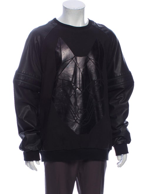 Skingraft Graphic Print Crew Neck Sweatshirt Black