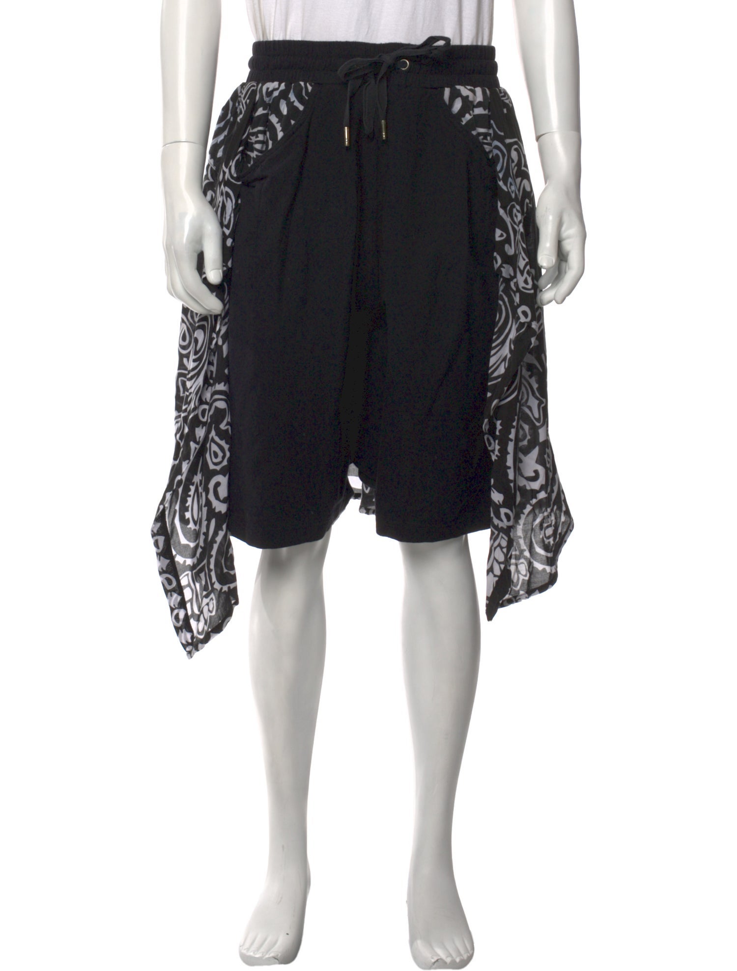 Skingraft Paisley Print Jogger Shorts