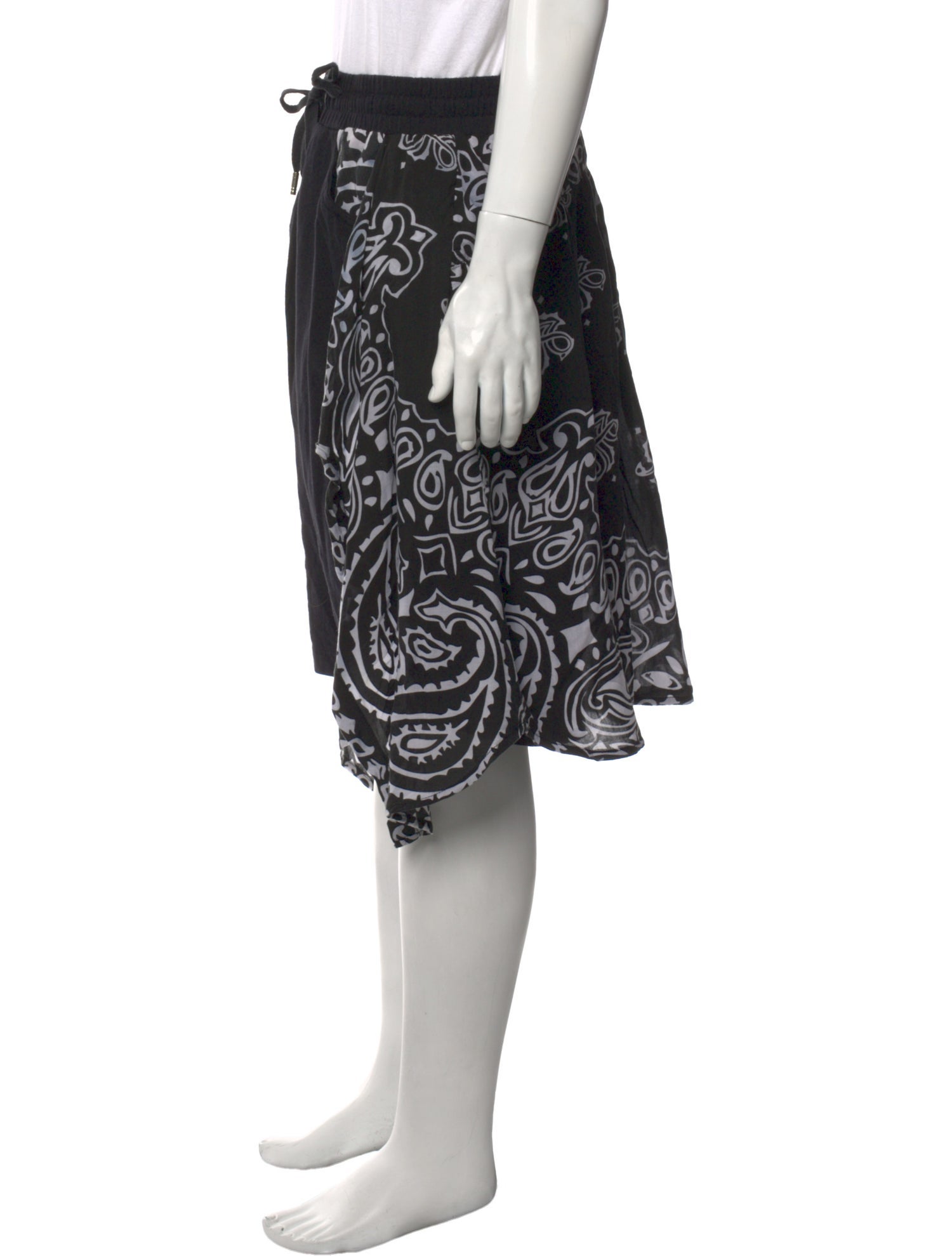 Skingraft Paisley Print Jogger Shorts