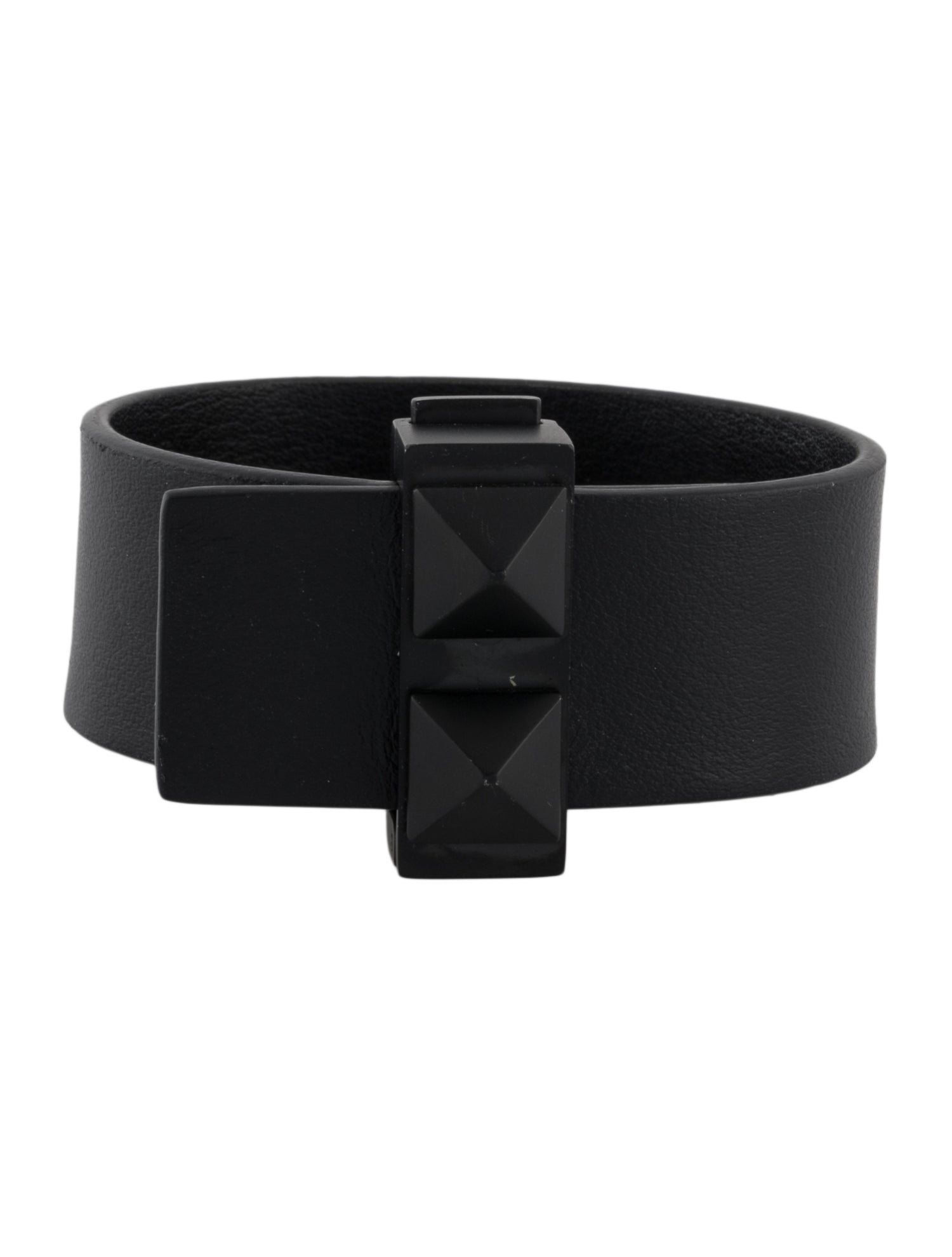 Skultuna Leather Rivets Thin Wrap Bracelet
