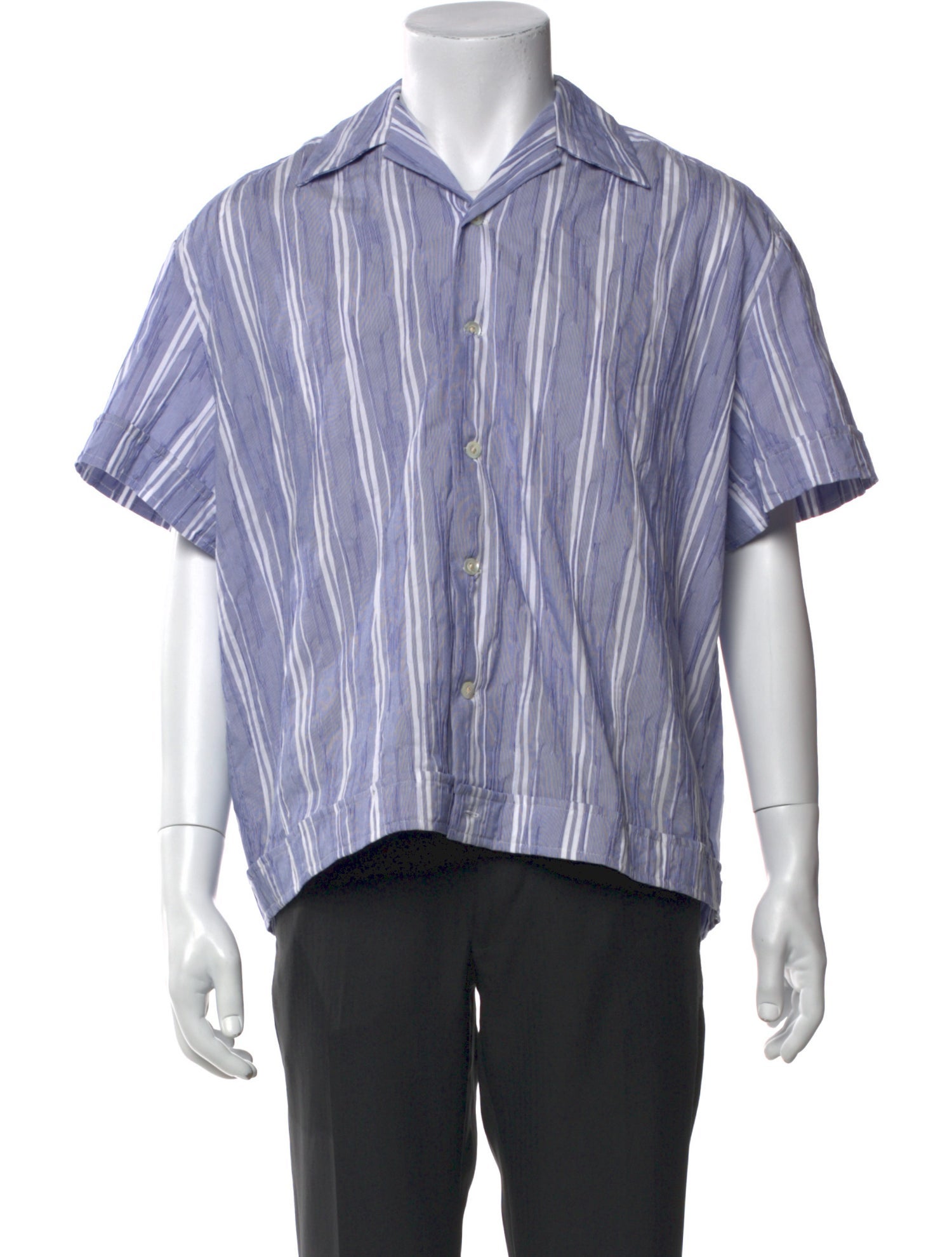 Smock Striped Short Sleeve Shirt