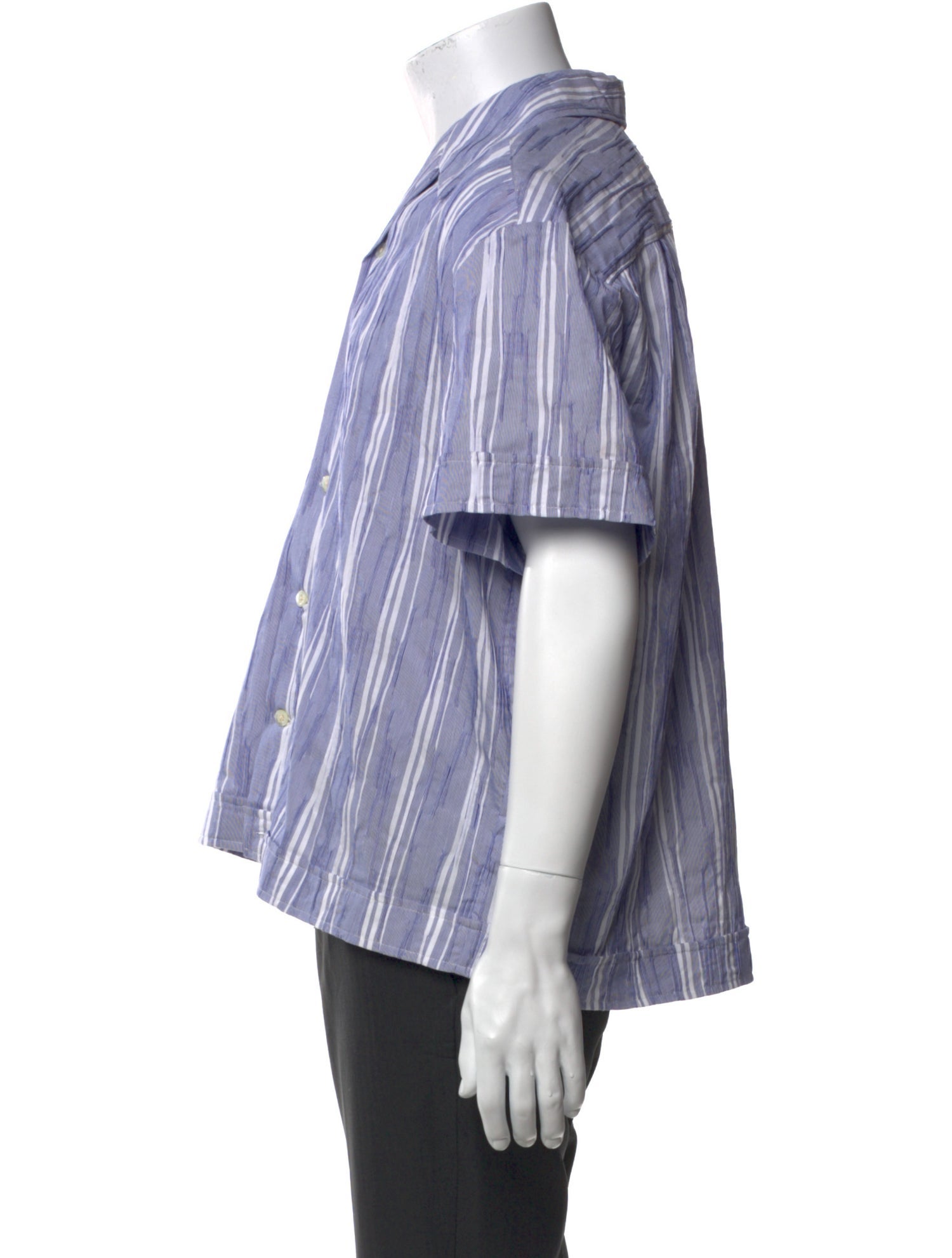 Smock Striped Short Sleeve Shirt