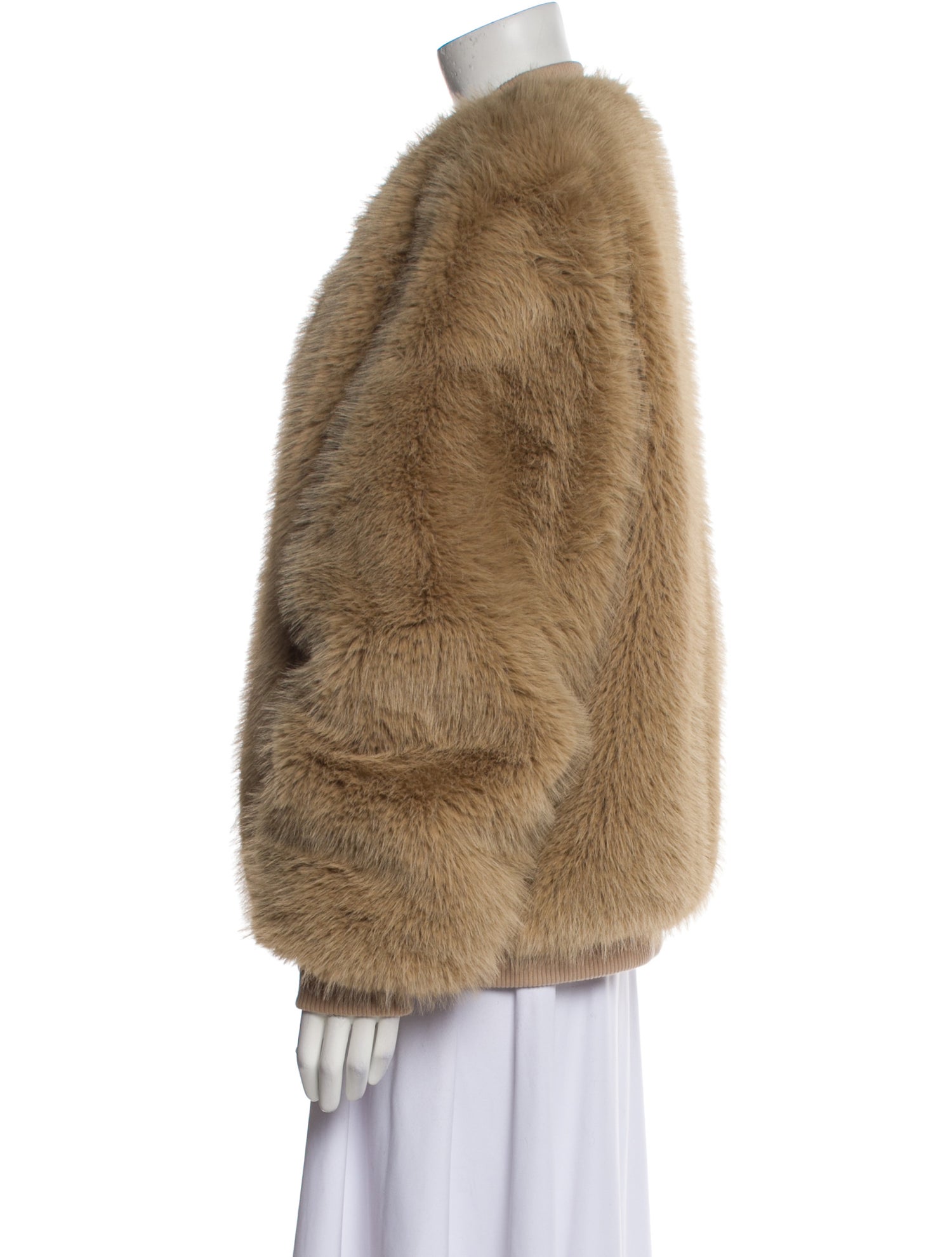 SMFK Faux Fur Faux Fur Jacket