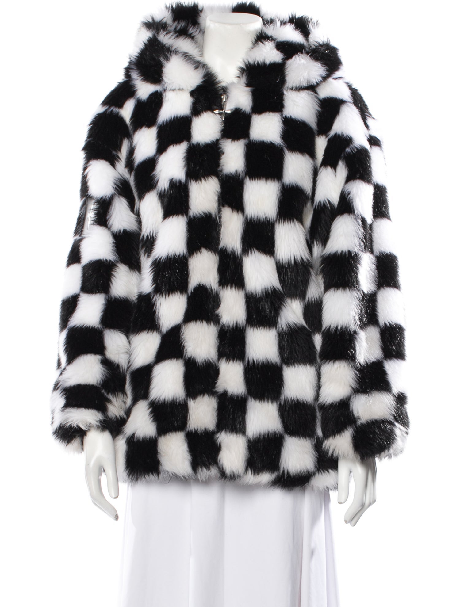SMFK Plaid Print Coat