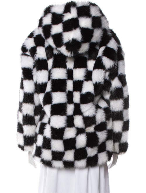 SMFK Printed Faux Fur Jacket