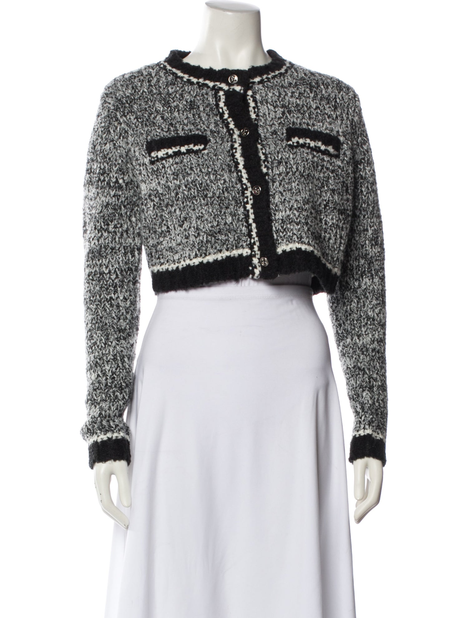 SMFK Wool Colorblock Pattern Evening Jacket