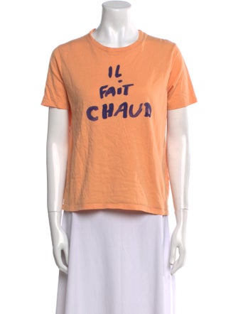 Sézane X G. Kero Graphic Print Crew Neck T-Shirt