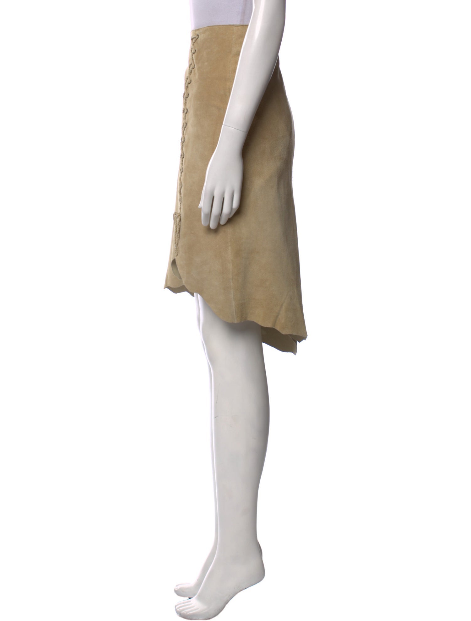 Skotts Suede Suede Knee-Length Skirt