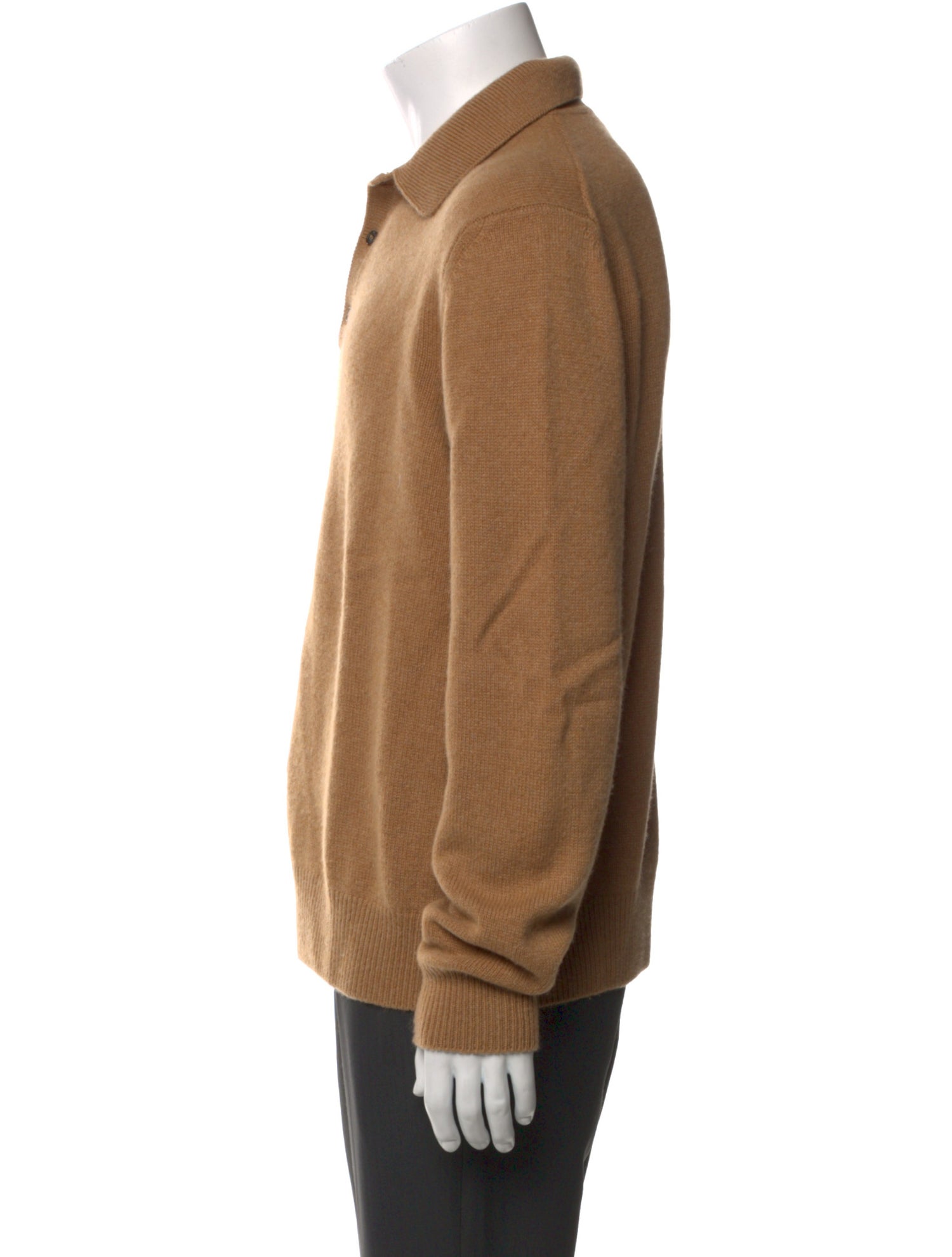 Salie 66 Cashmere Collar Polo Sweater