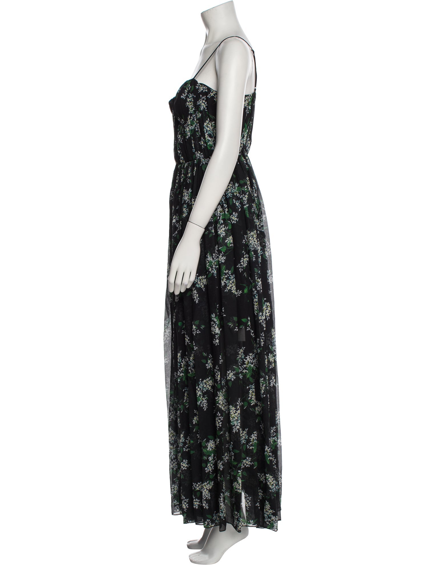SAU LEE Floral Print Long Dress