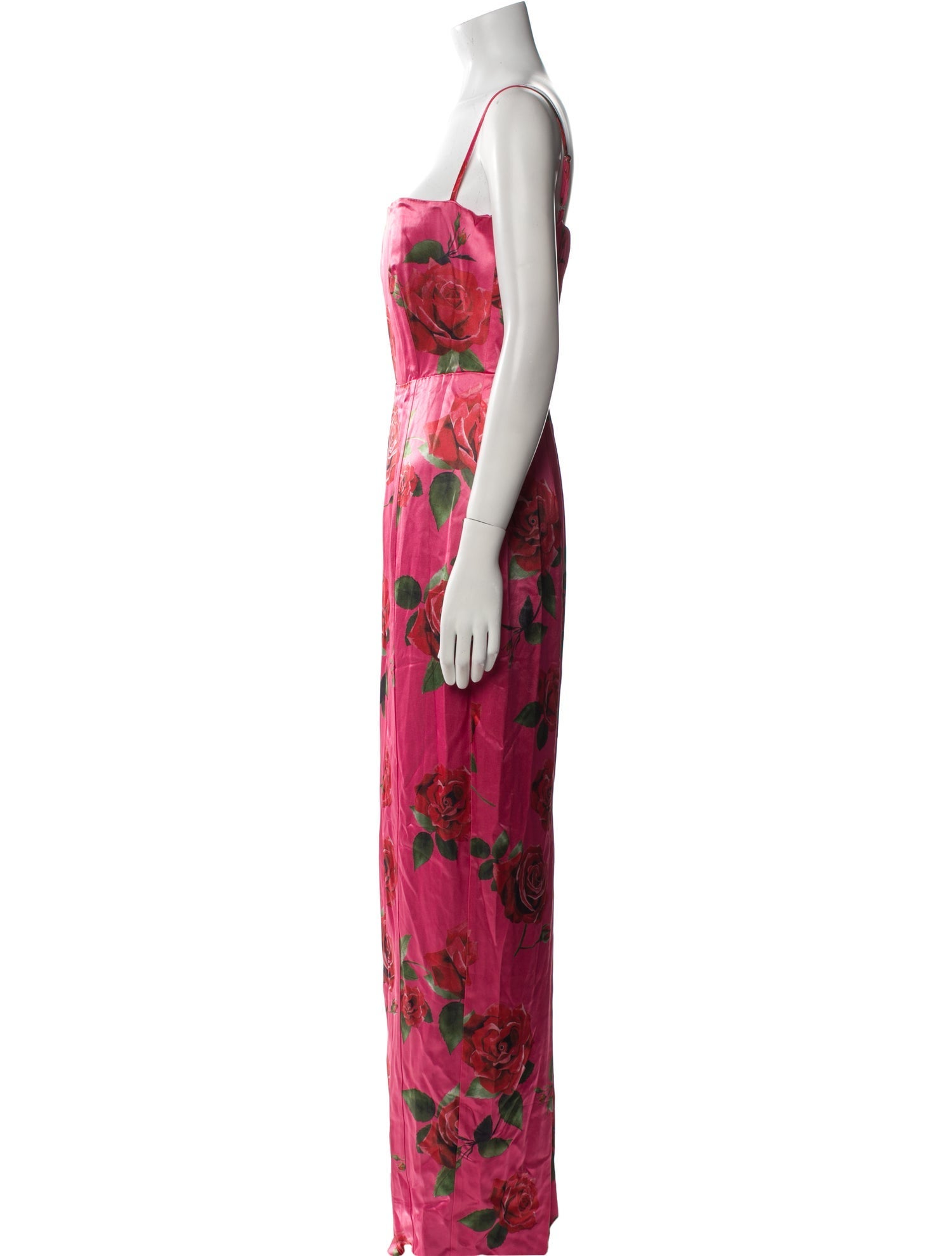 SAU LEE Floral Print Long Dress
