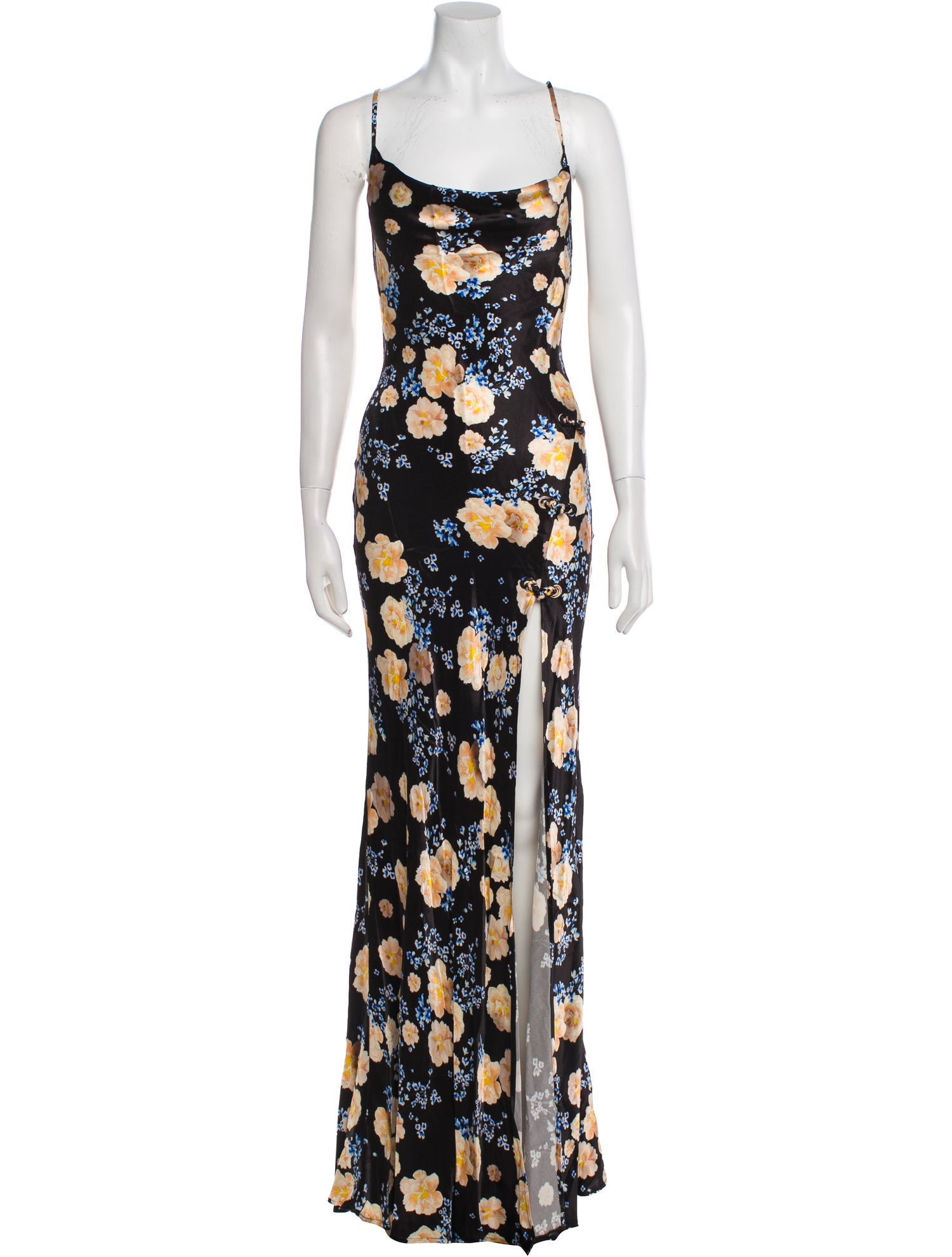 SAU LEE Floral Print Long Dress