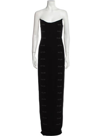 SAU LEE Strapless Long Dress