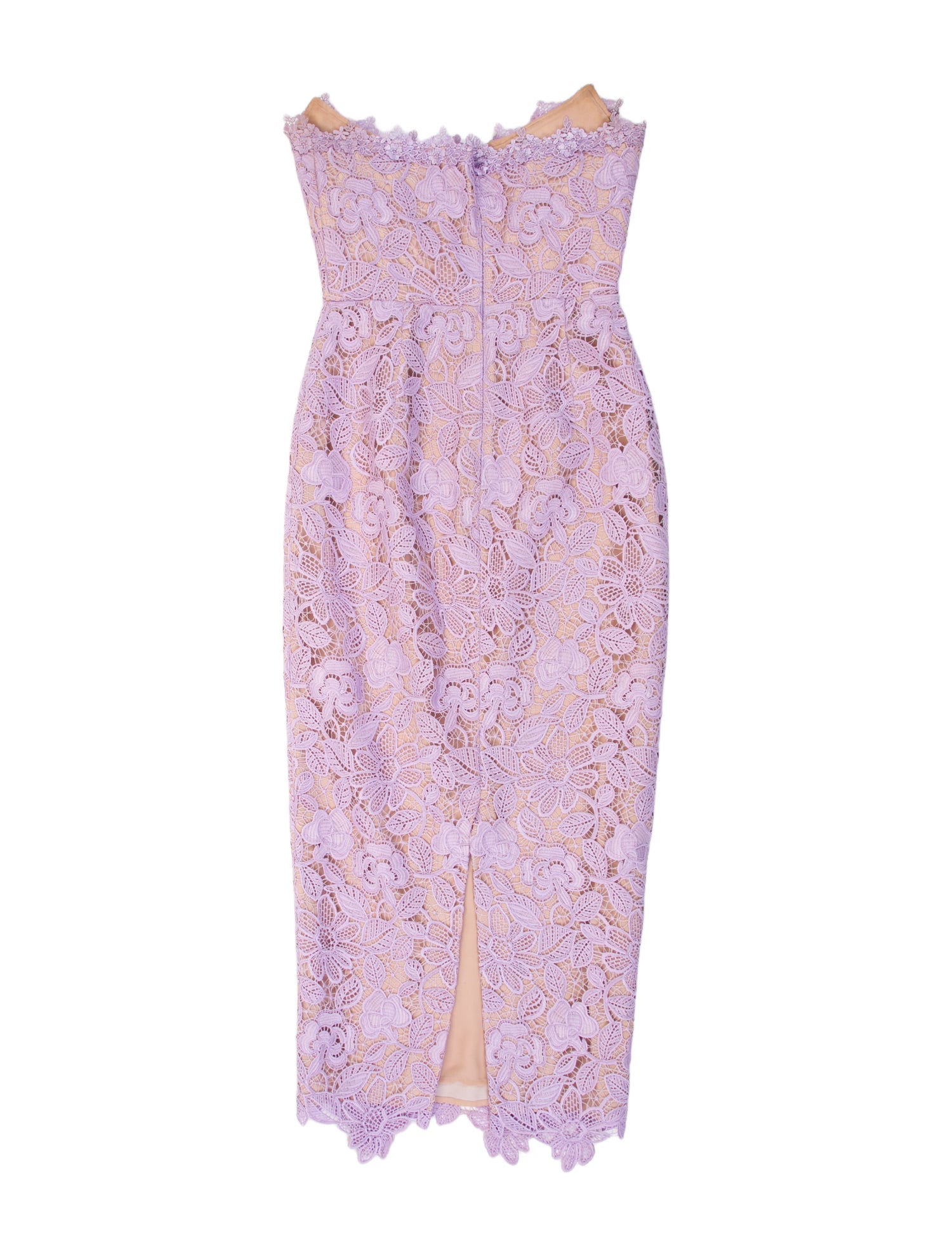 SAU LEE Lace Pattern Long Dress