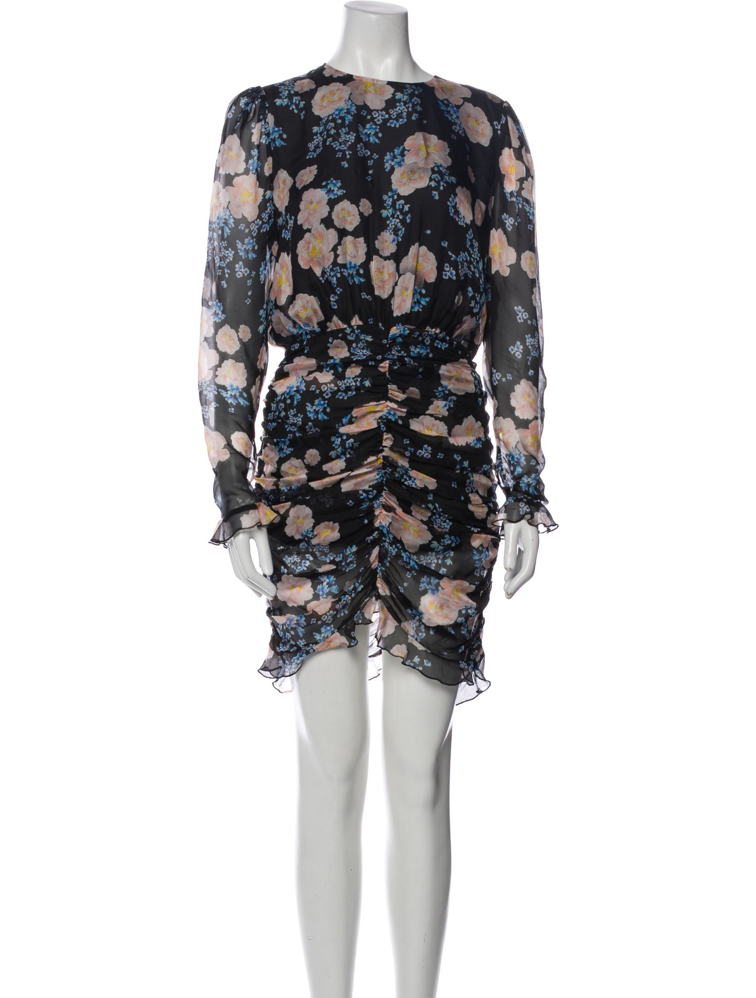 SAU LEE Floral Print Mini Dress