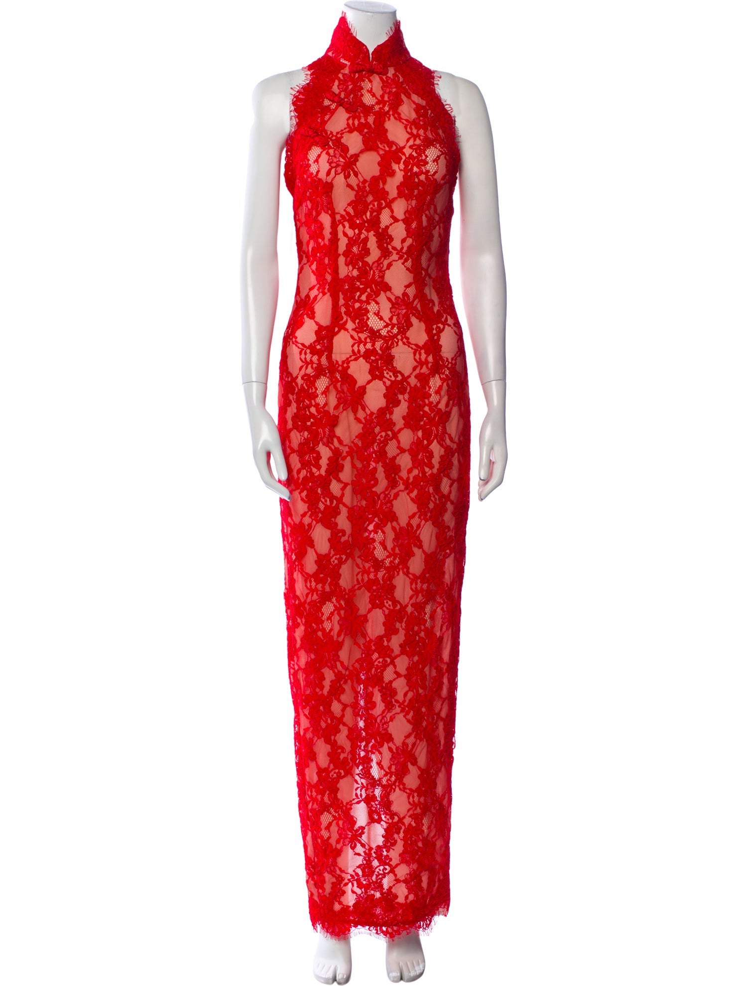 SAU LEE Lace Pattern Long Dress w/ Tags