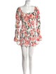SAU LEE Floral Print Mini Dress