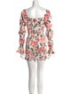 SAU LEE Floral Print Mini Dress