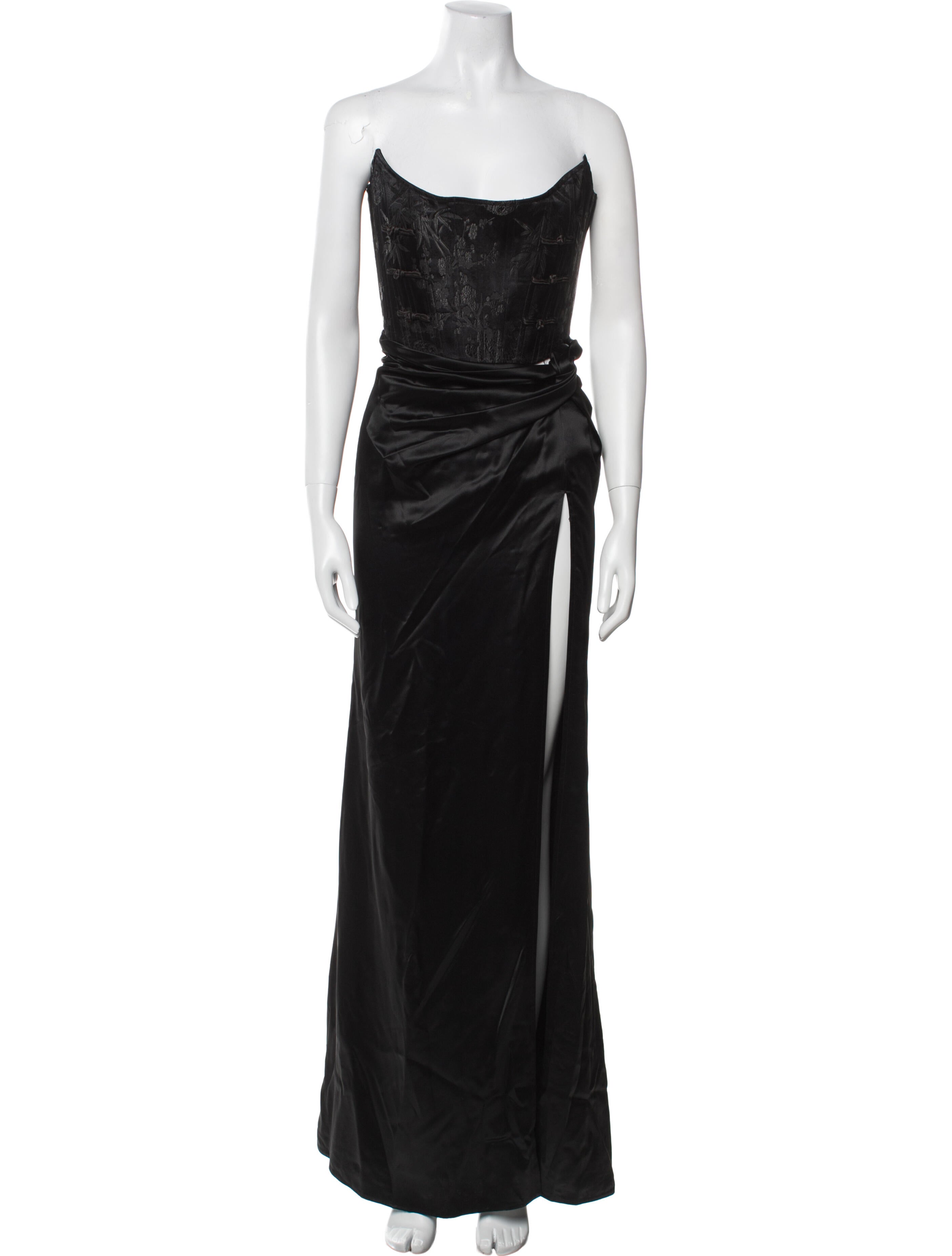 SAU LEE Strapless Long Dress