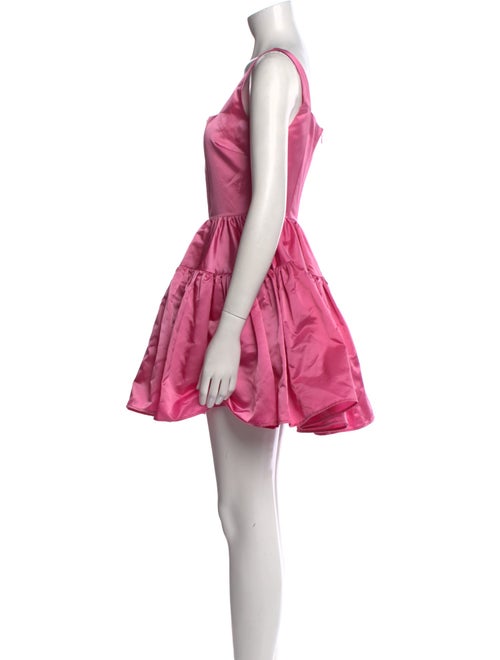 SAU LEE Square Neckline Mini Dress