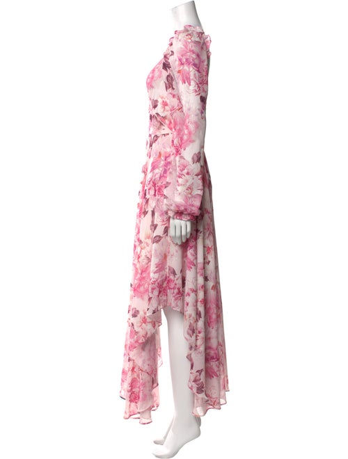 SAU LEE Floral Print Long Dress