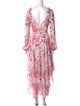 SAU LEE Floral Print Long Dress