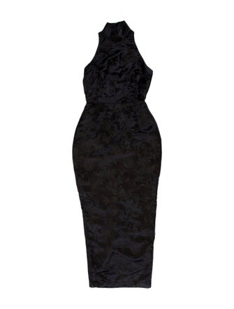 SAU LEE Lace Pattern Long Dress