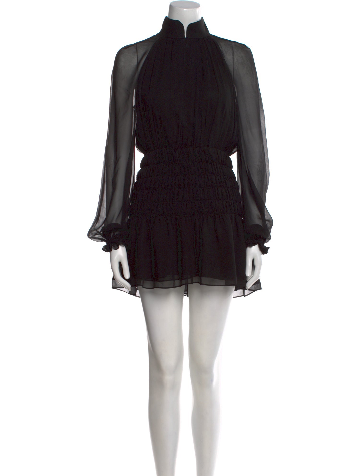 SAU LEE Mock Neck Mini Dress