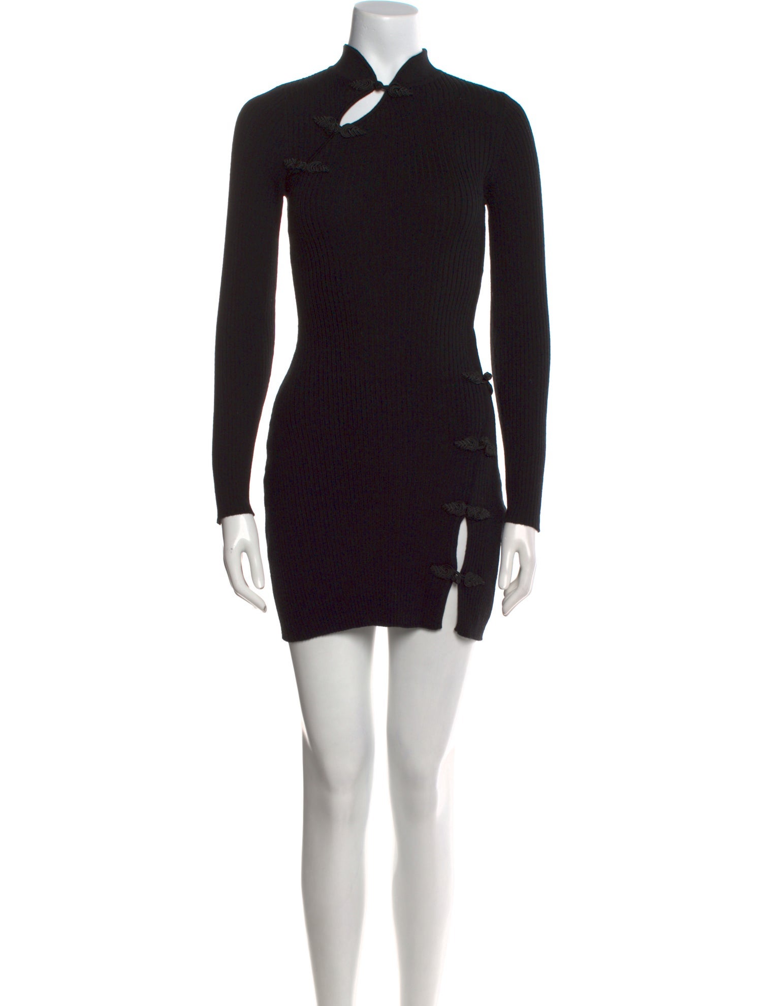 SAU LEE Mock Neck Mini Dress