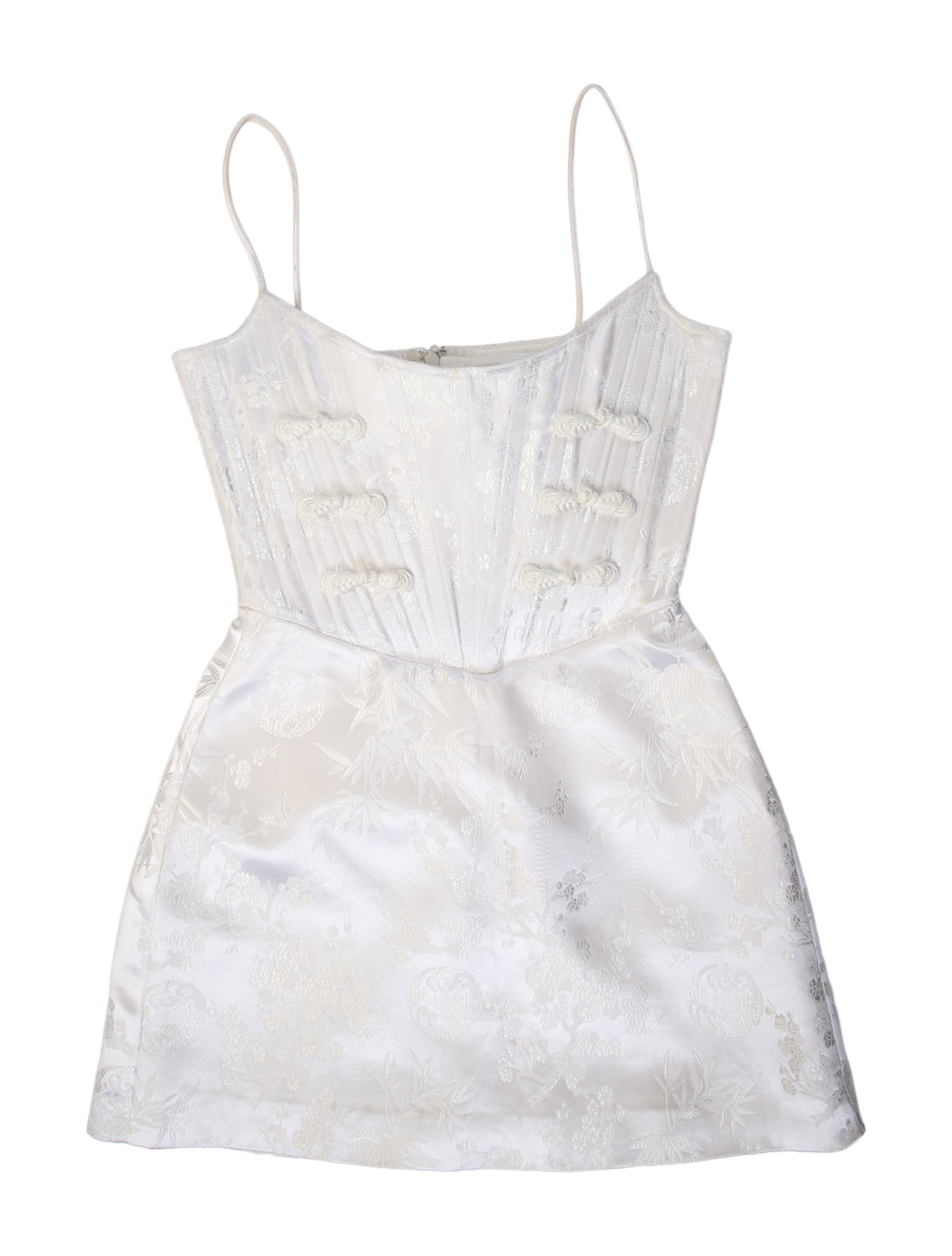 SAU LEE Square Neckline Mini Dress