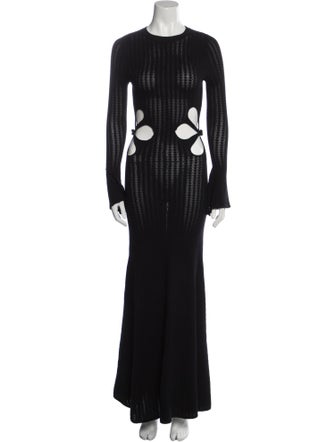 SAU LEE Crew Neck Long Dress