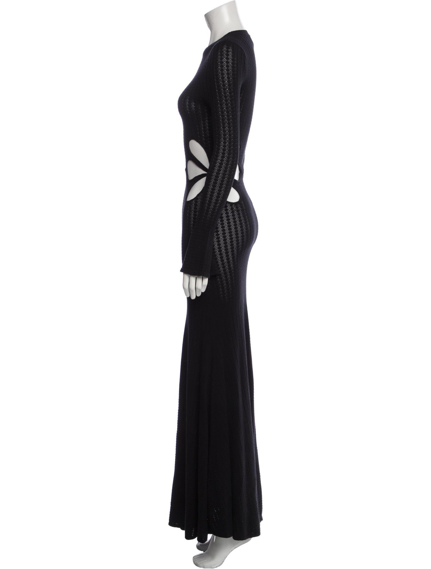 SAU LEE Crew Neck Long Dress