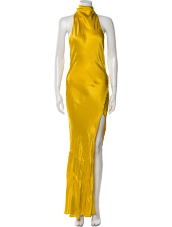 SAU LEE Mock Neck Long Dress